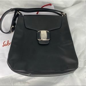 Salvatore Ferragamo Black Shoulder Bag